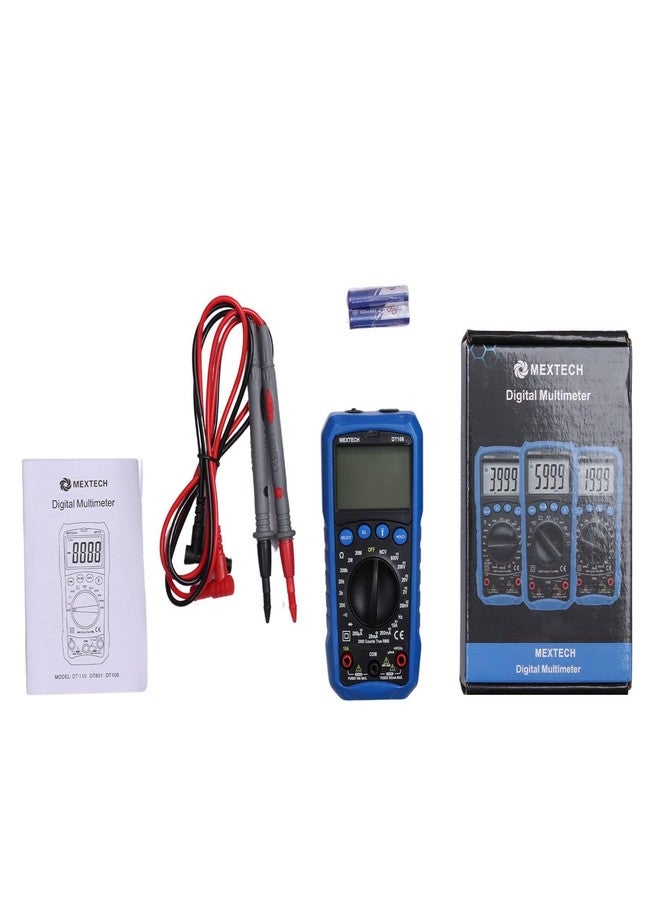 MEXTECH DIGITAL TRUE RMS MULTIMETER DT108 2000 COUNTS 600V AC/DC AND 10A AC/DC - Image 5